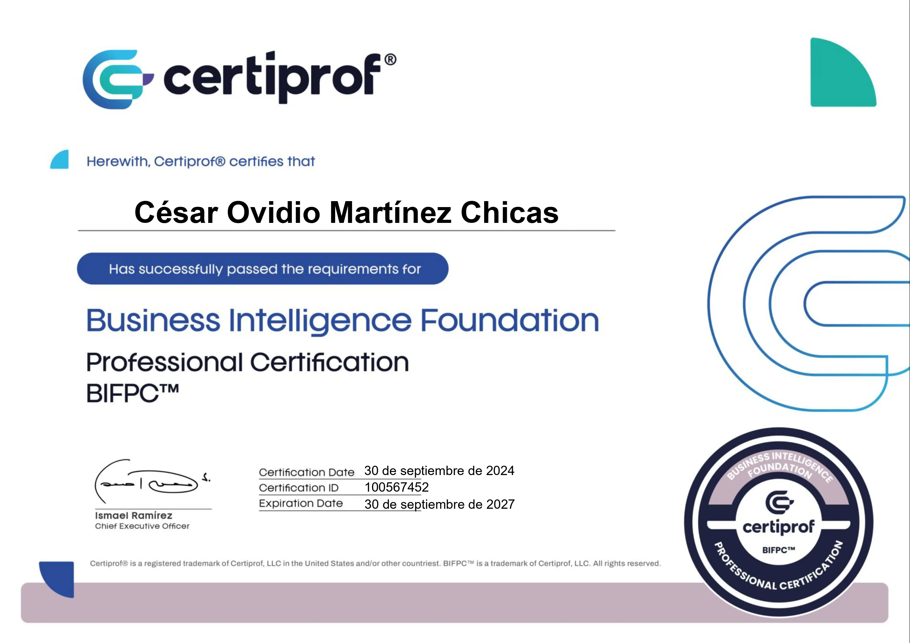 Captura de pantalla del proyecto ./Certificados/BI_Certiprof.webp