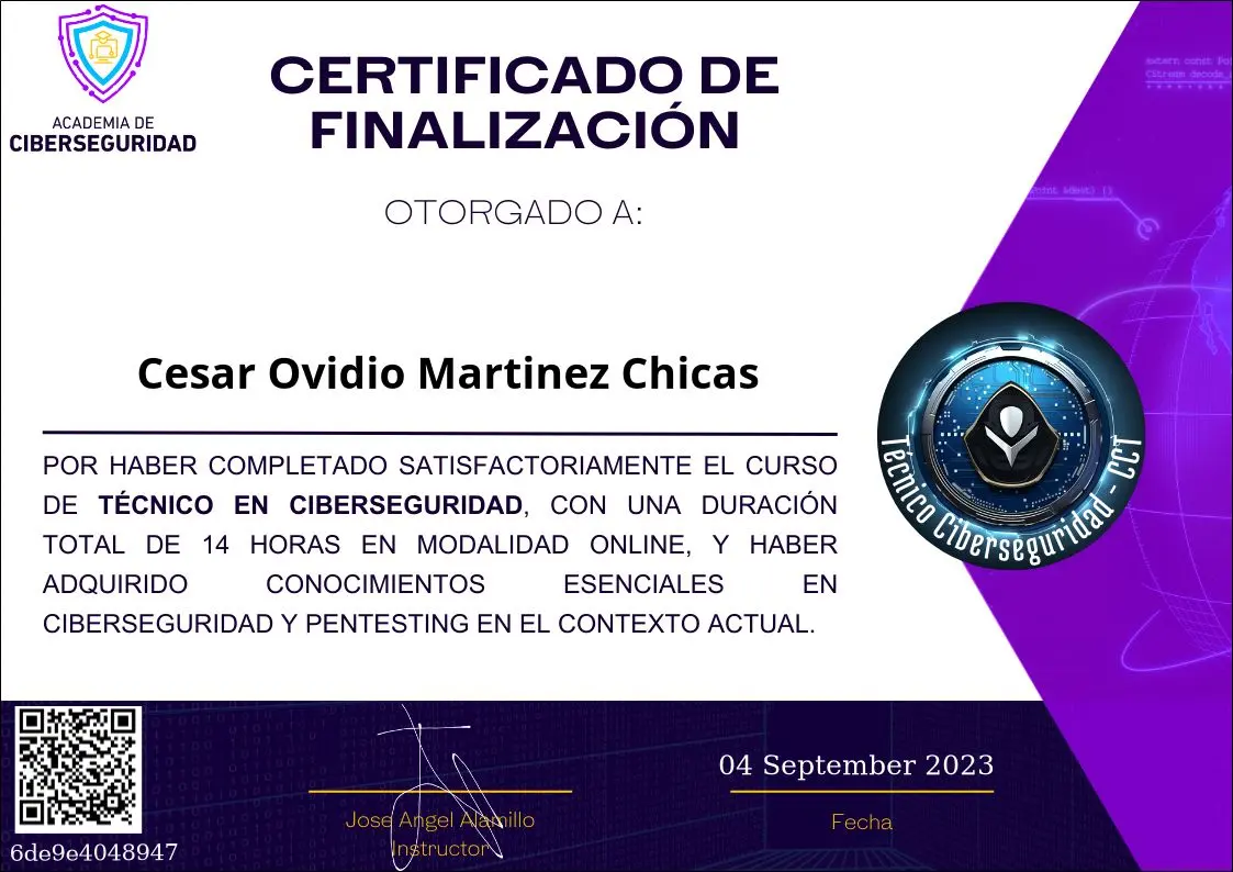 Captura de pantalla del proyecto ./Certificados/CCT.webp