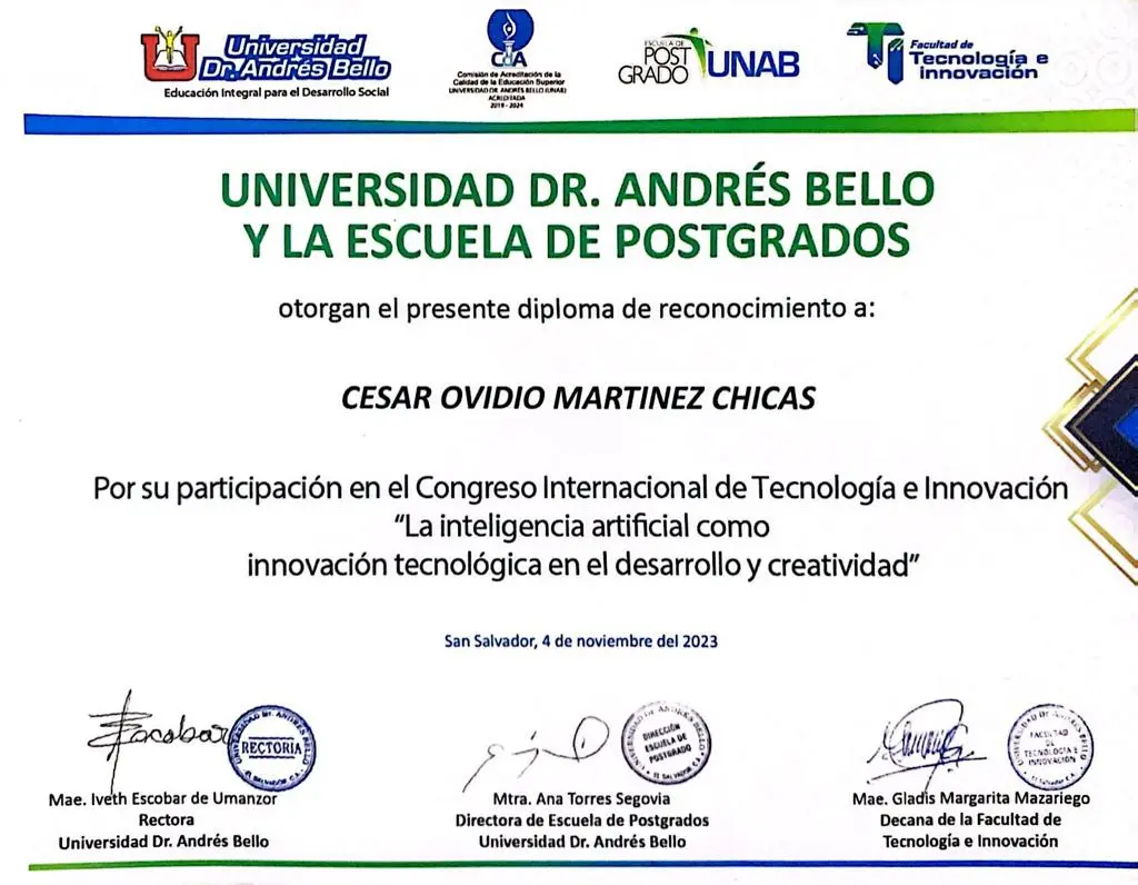 Captura de pantalla del proyecto ./Certificados/IAunab.webp