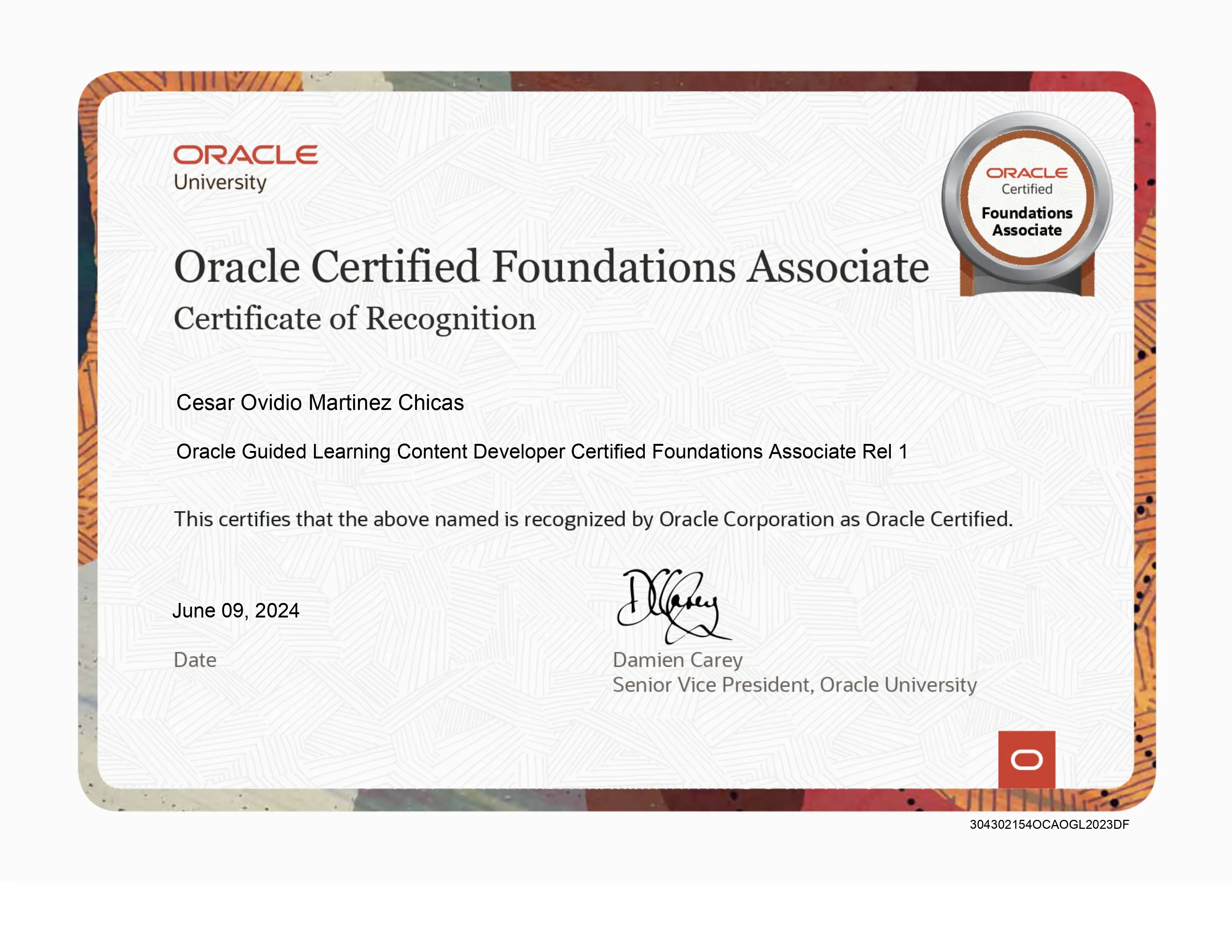 Captura de pantalla del proyecto ./Certificados/OracleDeveloper.webp
